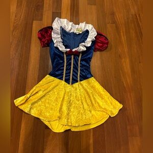 Charming Snow White Costume for Women - Blue, Yellow, Red size S